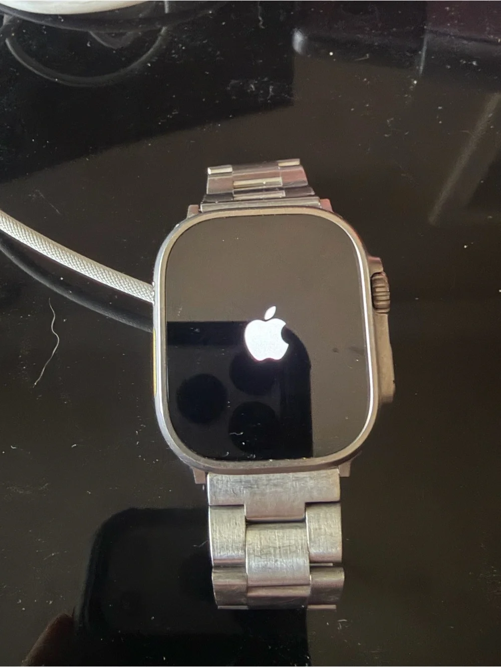 Apple Watch Ultra series 1 Silver Smartwatch with Stainless Steel Band